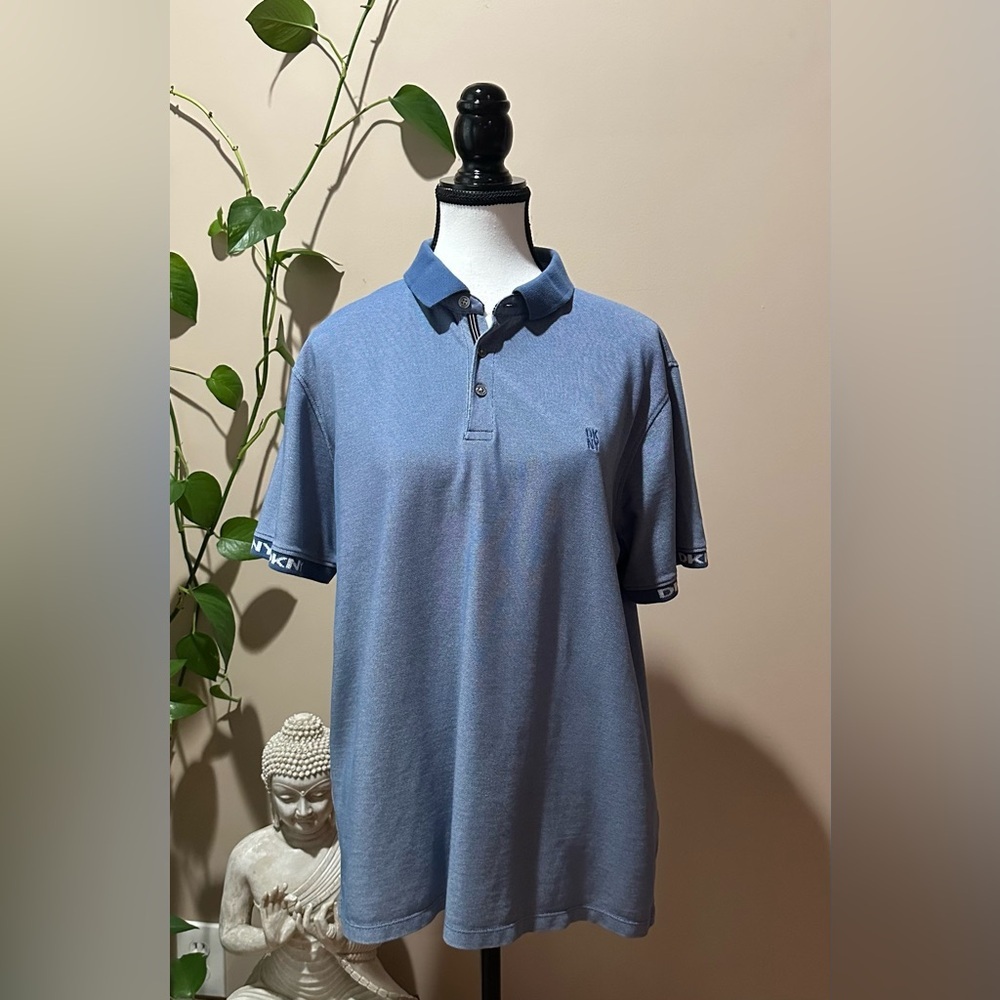 DKNY Navy Polo Shirt Large